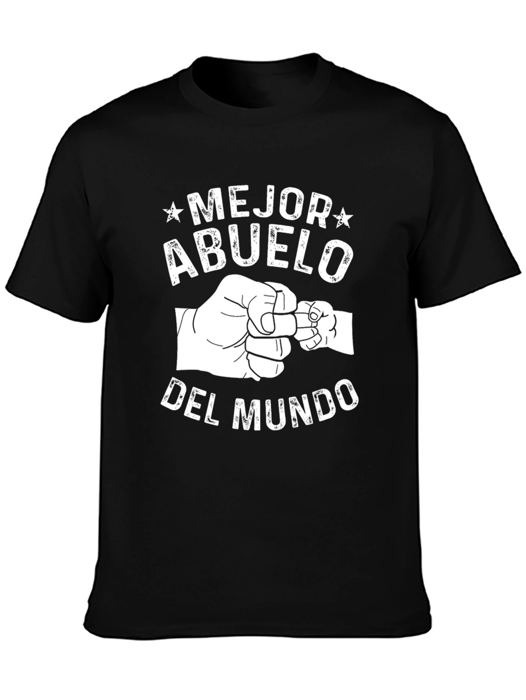 Mejor Abuelo Del Mundo Black T-Shirt