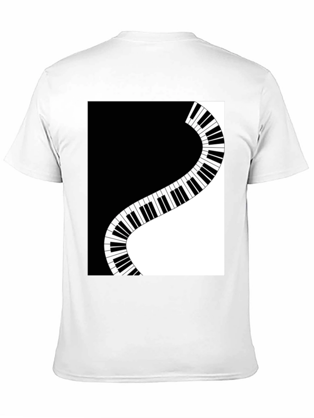Stylish Piano Keys Graphic T-Shirt - Music Lover Tee