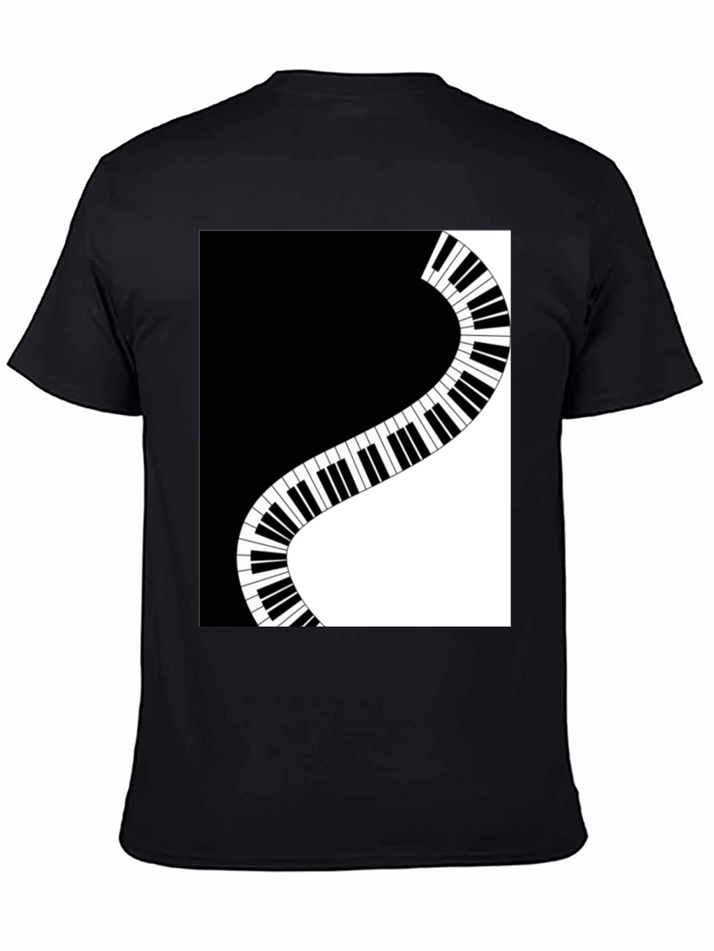 Stylish Piano Keys Graphic T-Shirt - Music Lover Tee