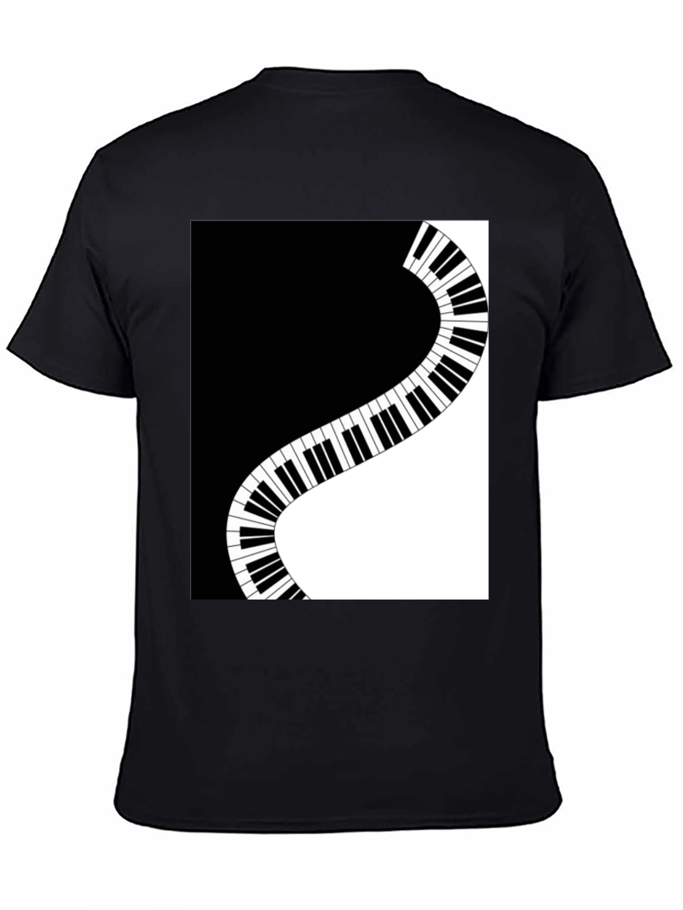 Stylish Piano Keys Graphic T-Shirt - Music Lover Tee