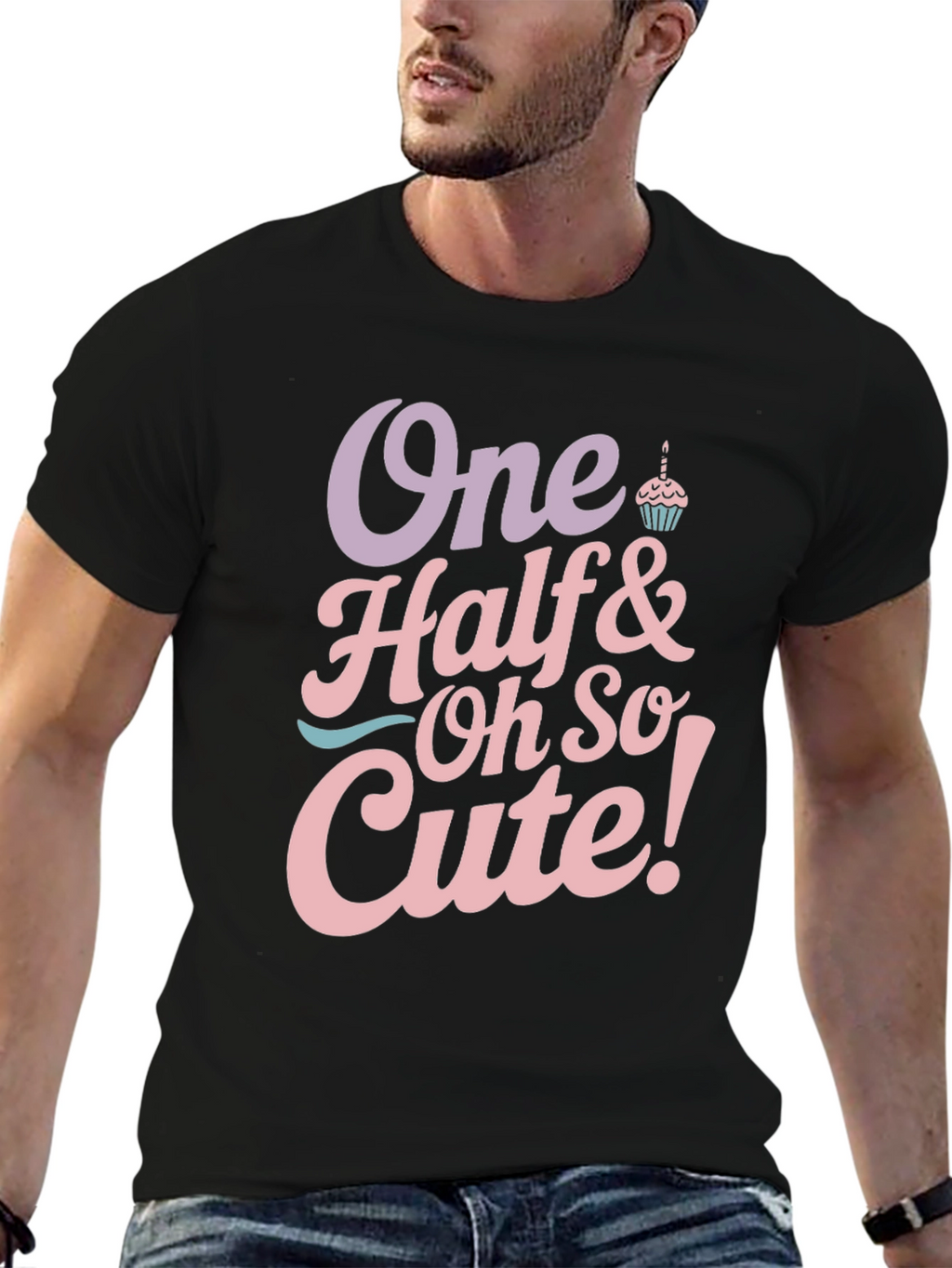 One Half & Oh So Cute Baby Birthday T-Shirt