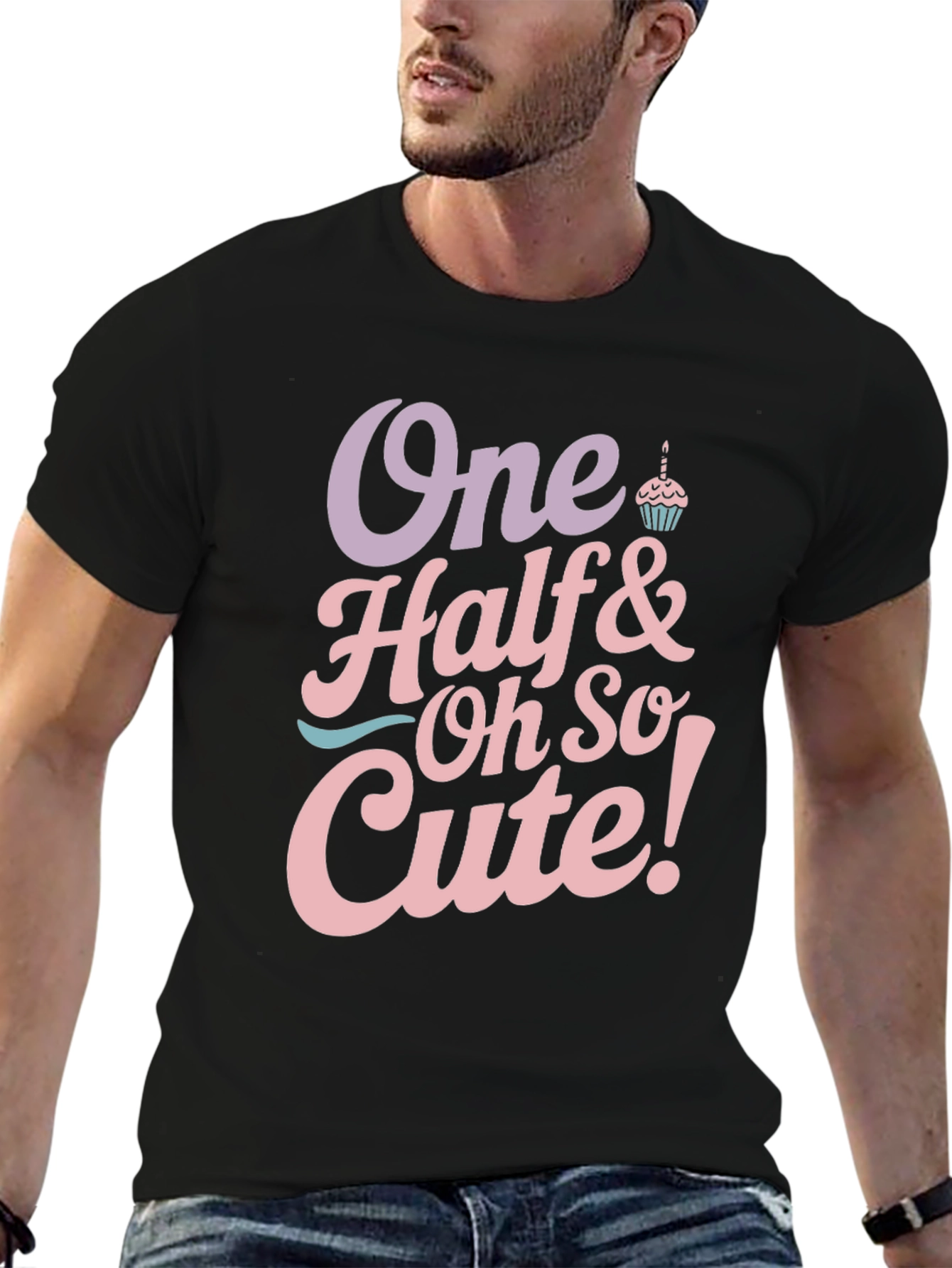 One Half & Oh So Cute Baby Birthday T-Shirt