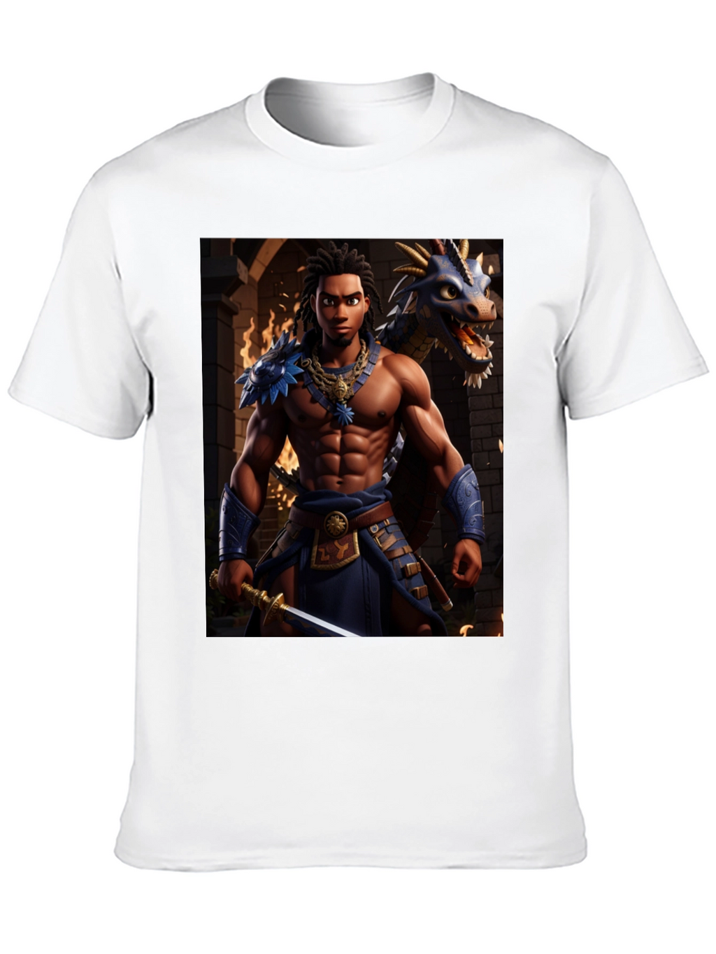 Warrior & Dragon Graphic Tee
