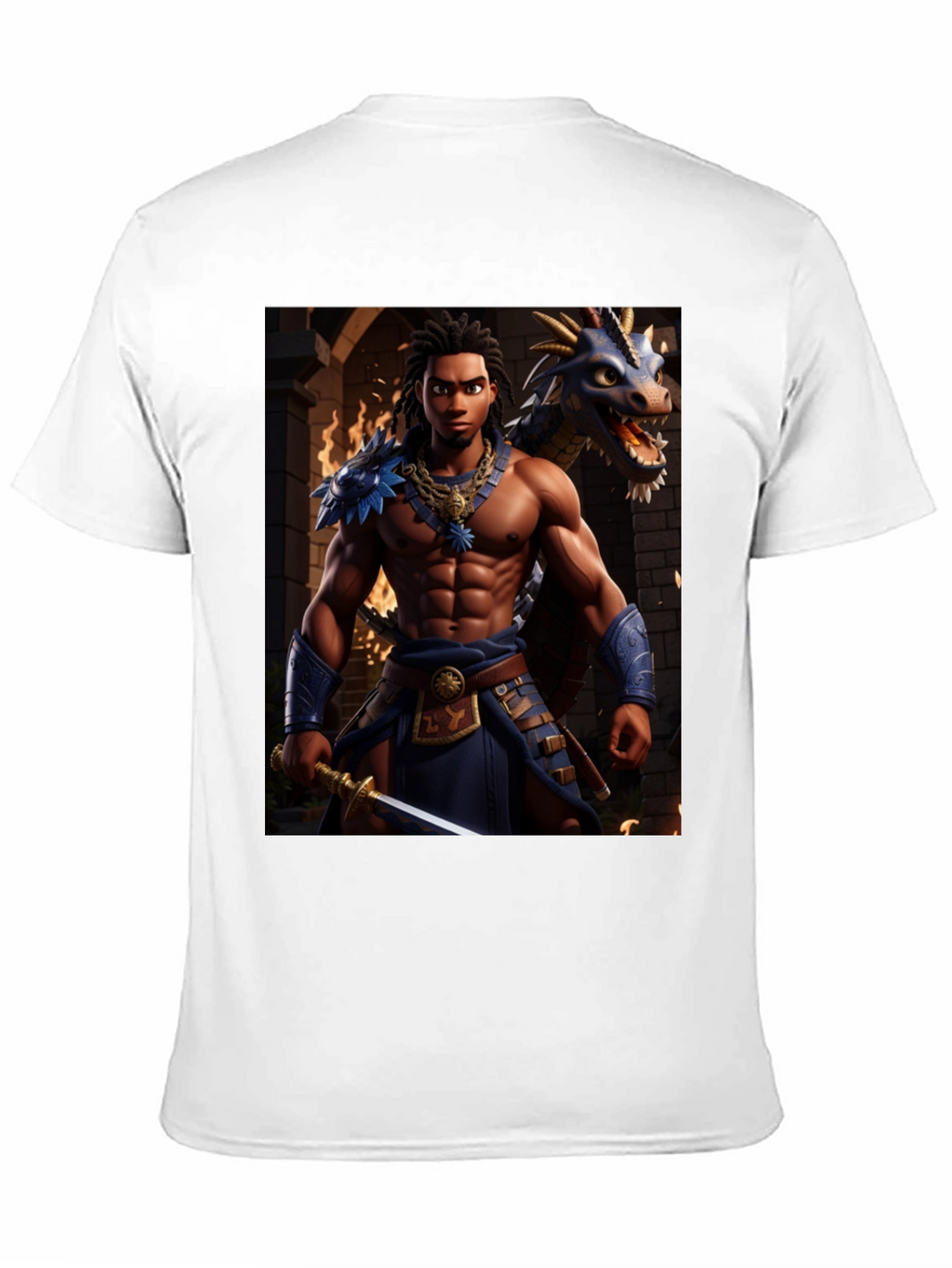 Warrior & Dragon Graphic Tee
