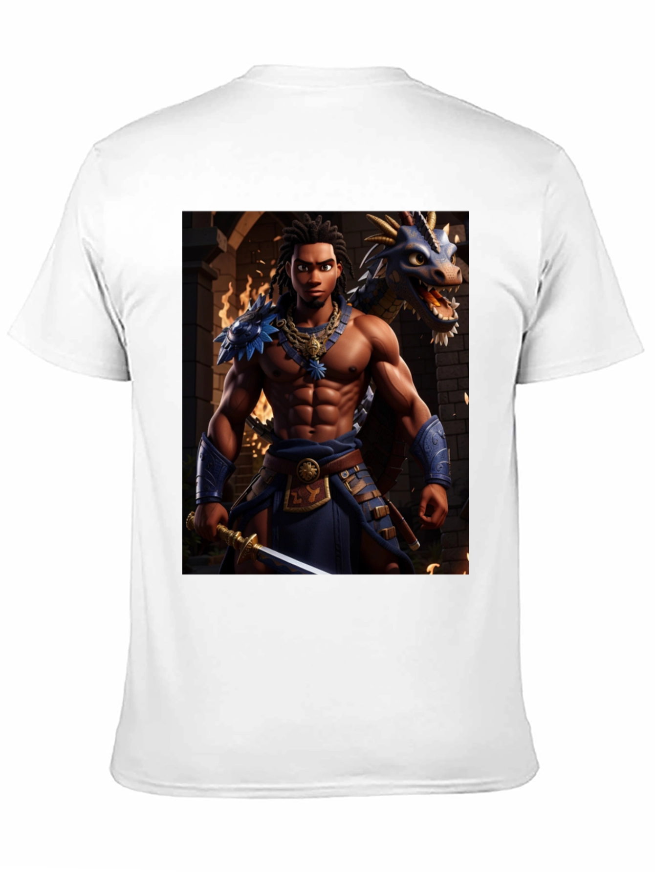 Warrior & Dragon Graphic Tee