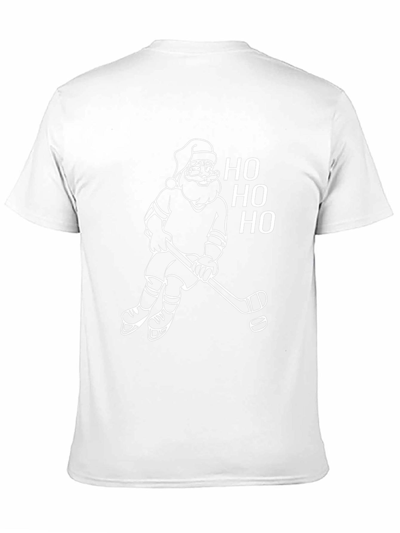 Santa Hockey Christmas T-Shirt - Ho Ho Ho!