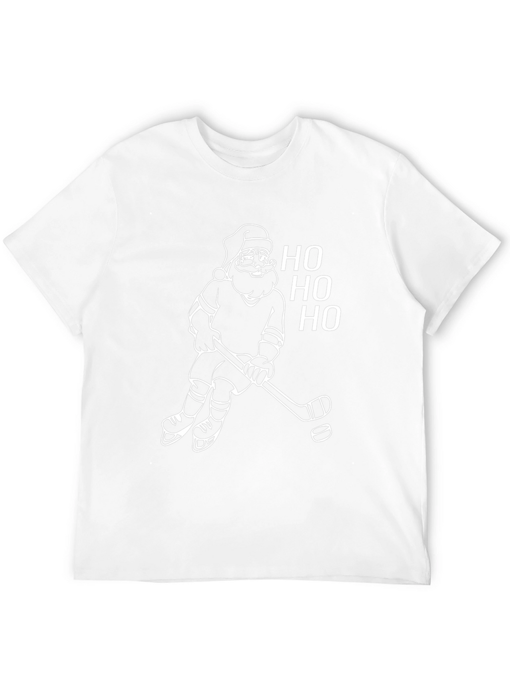 Santa Hockey Christmas T-Shirt - Ho Ho Ho!