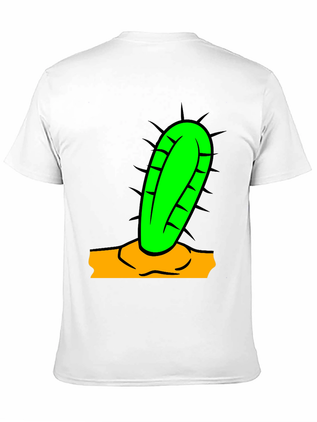 Cactus Graphic Tee - Black Cotton Blend Shirt