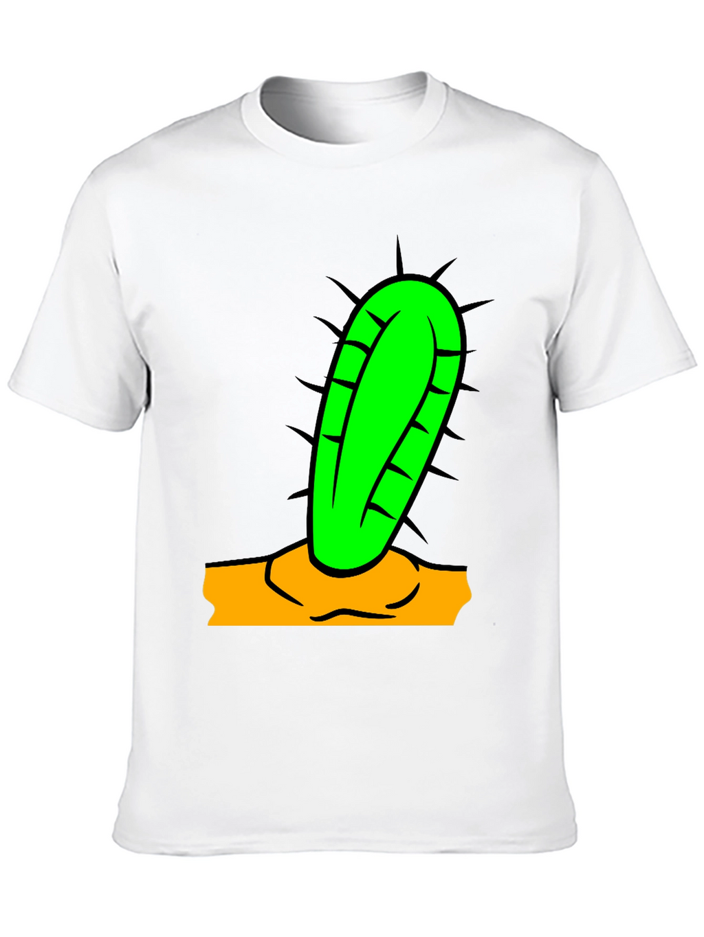 Cactus Graphic Tee - Black Cotton Blend Shirt