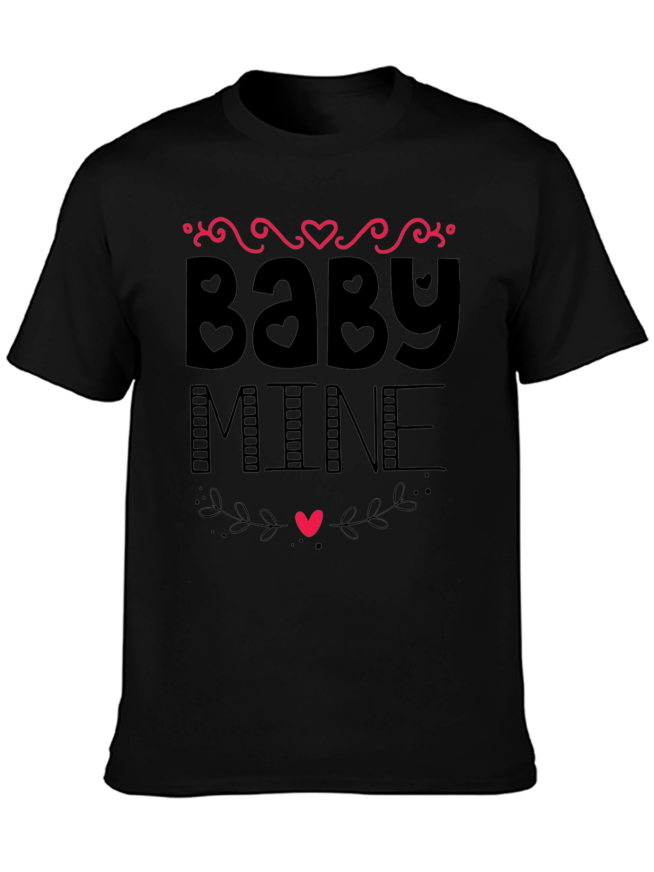 Baby Mine Graphic Tee - Heart Design