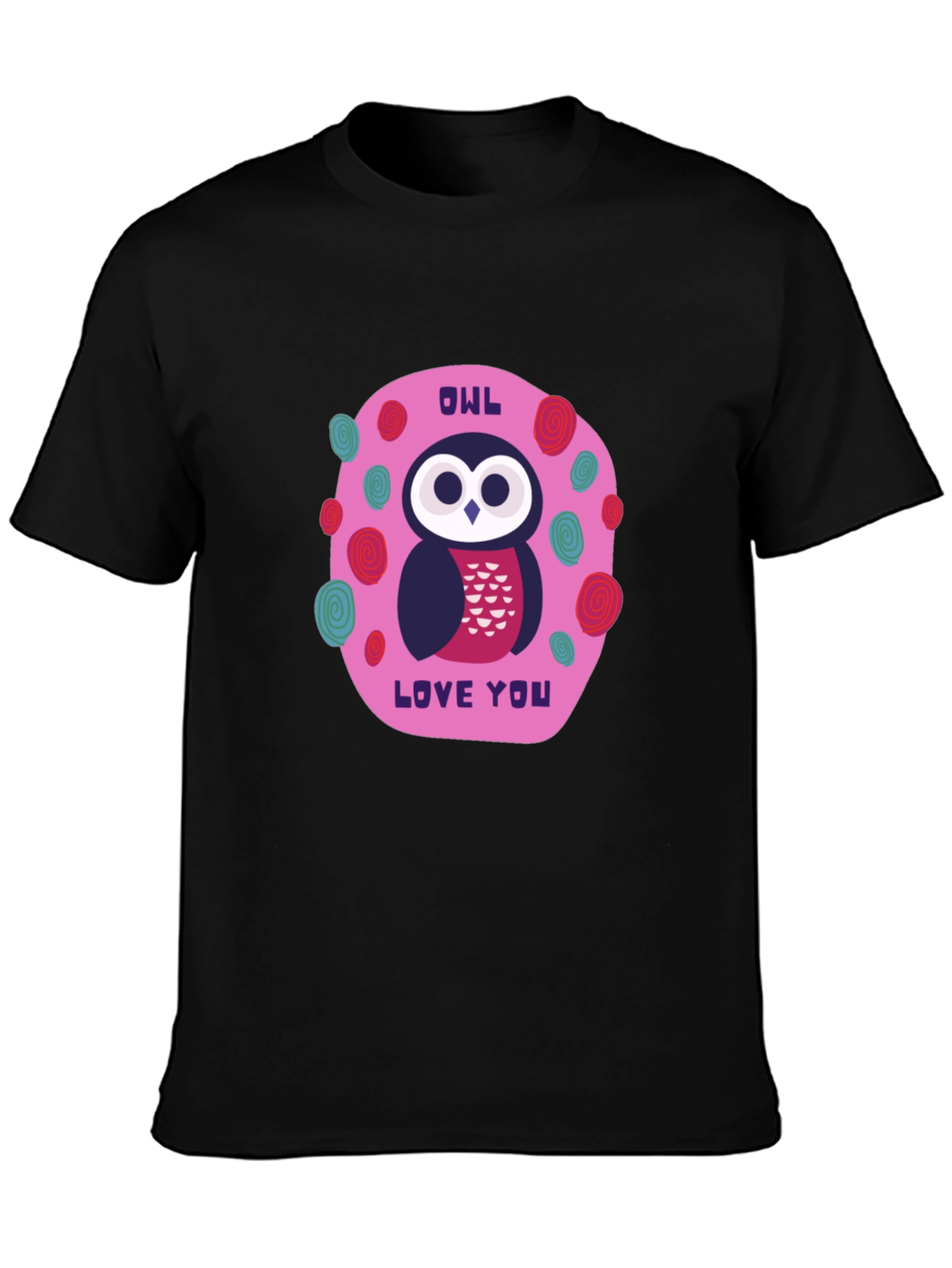 Owl Love You Graphic Tee - Black