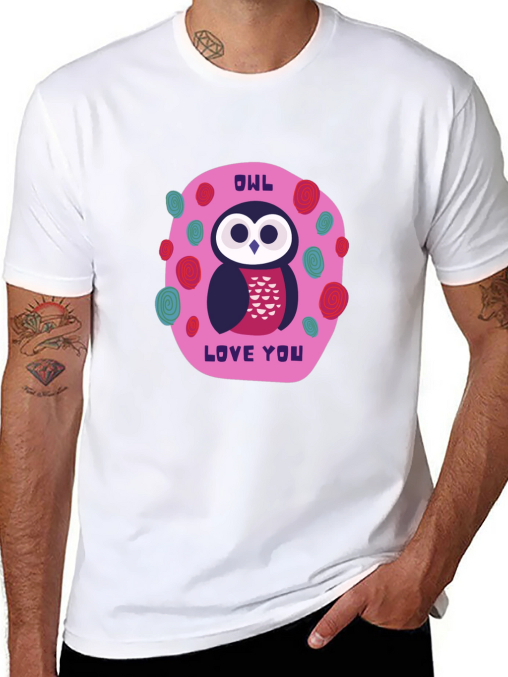 Owl Love You Graphic Tee - Black