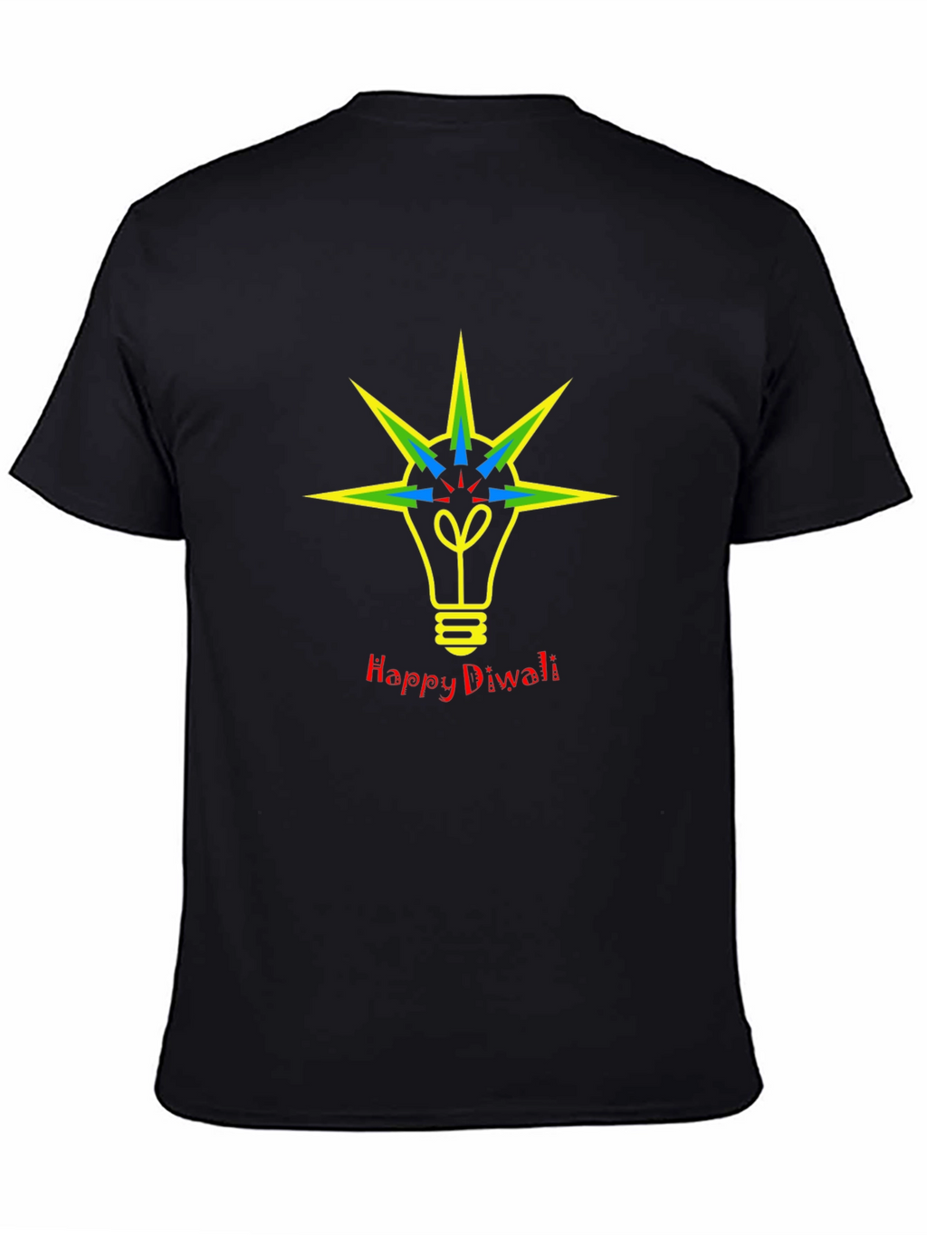 Happy Diwali Lightbulb Graphic Tee