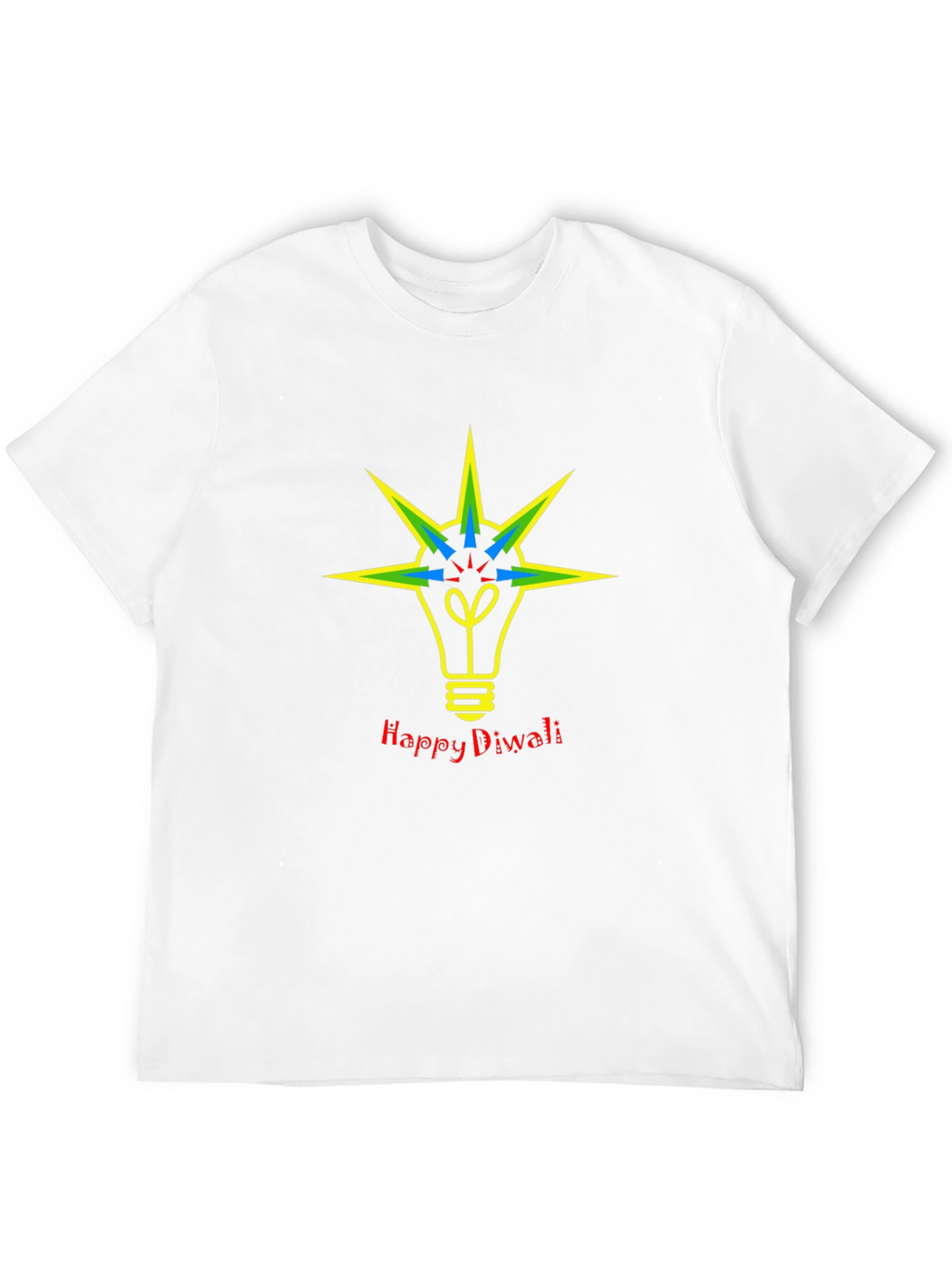 Happy Diwali Lightbulb Graphic Tee
