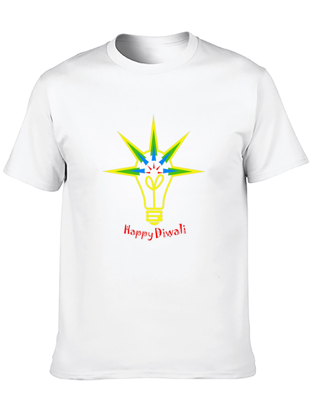 Happy Diwali Lightbulb Graphic Tee