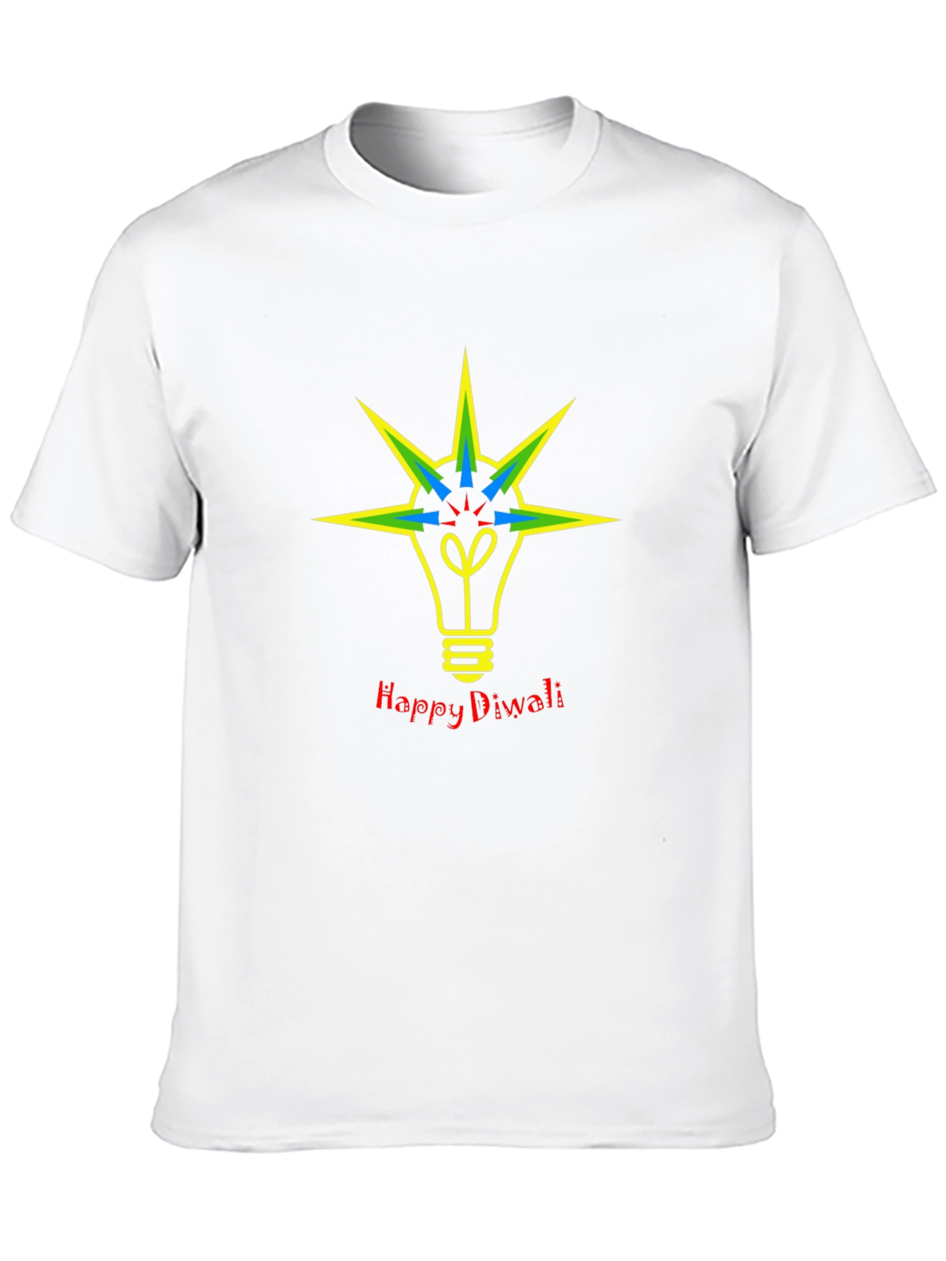 Happy Diwali Lightbulb Graphic Tee