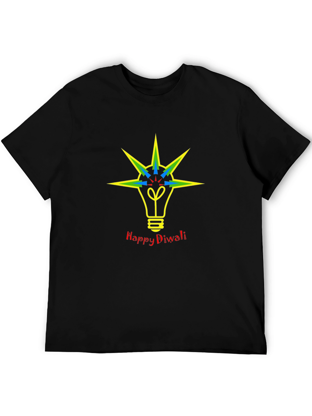 Happy Diwali Lightbulb Graphic Tee