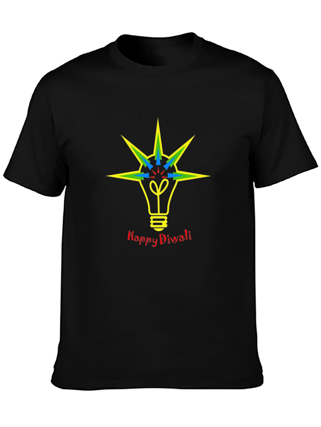 Happy Diwali Lightbulb Graphic Tee