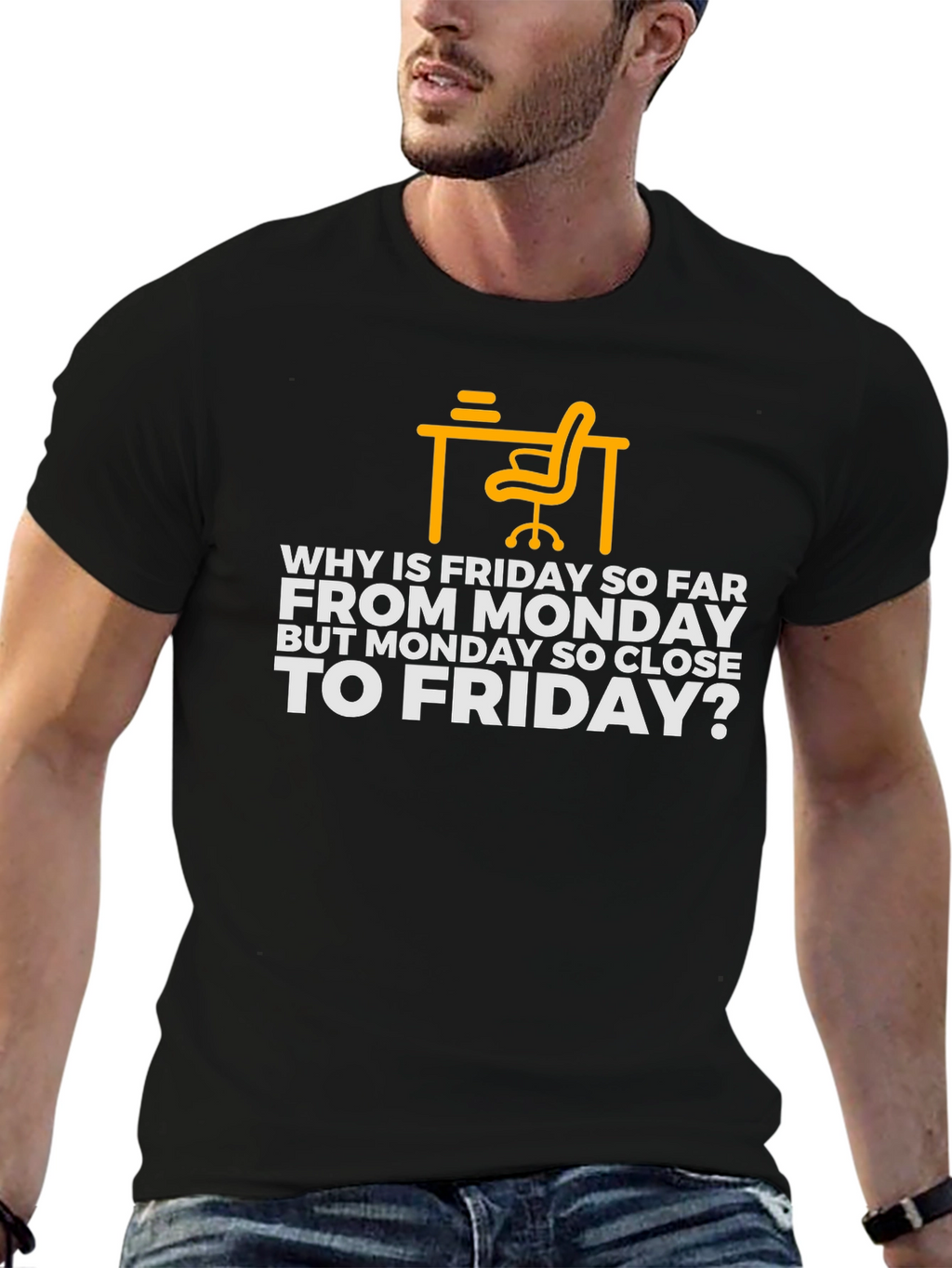 Why is Friday So Far T-Shirt - Black