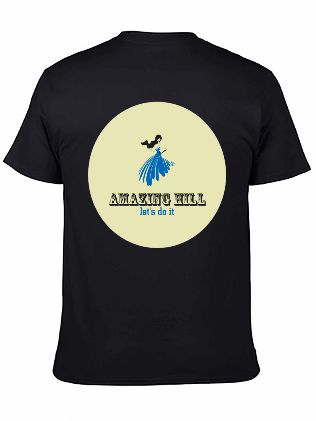 Amazing Hill T-Shirt Black Stylish Graphic Tee