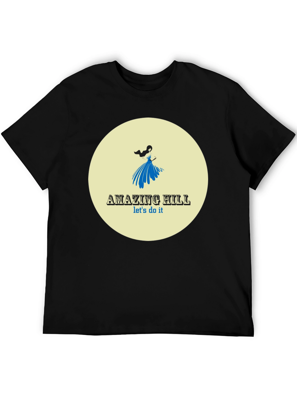 Amazing Hill T-Shirt Black Stylish Graphic Tee