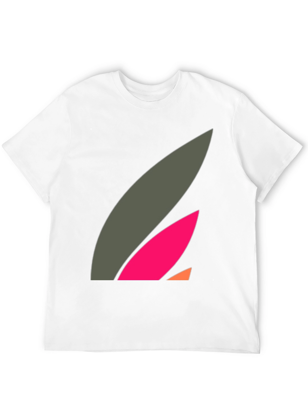 Abstract Graphic Black Tee - Modern Casual Style