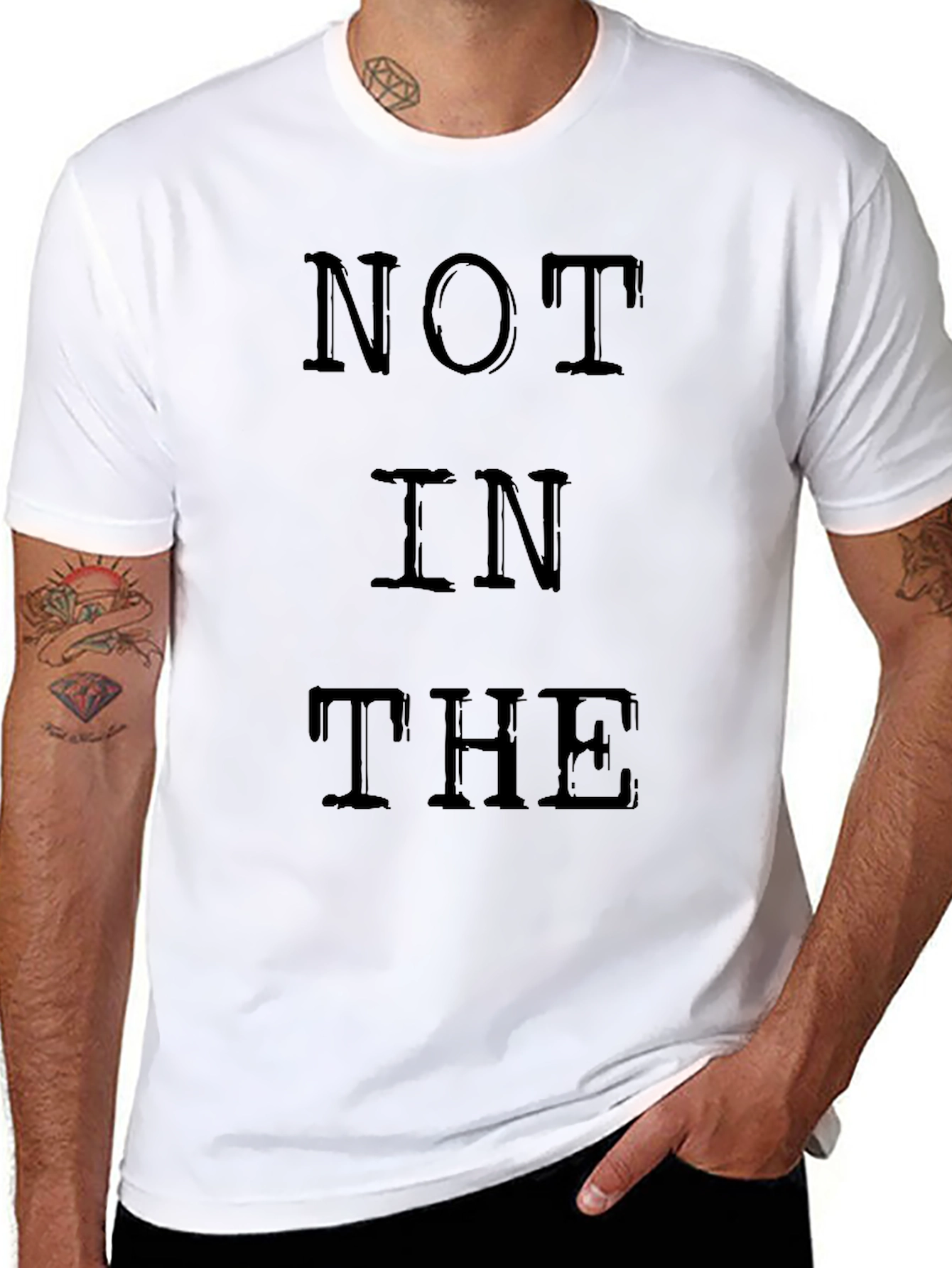 NOT IN THE Graphic Black T-Shirt