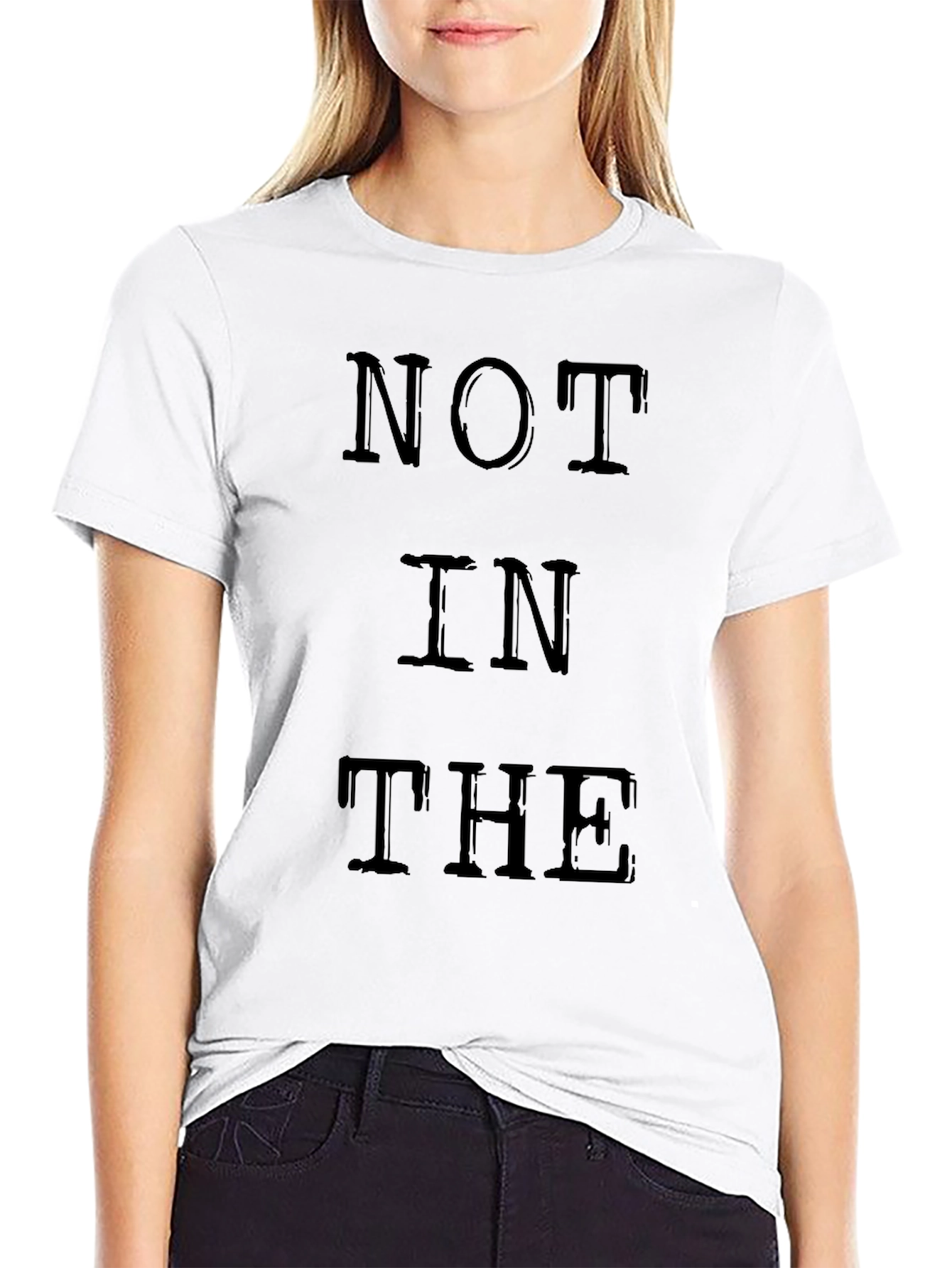 NOT IN THE Graphic Black T-Shirt