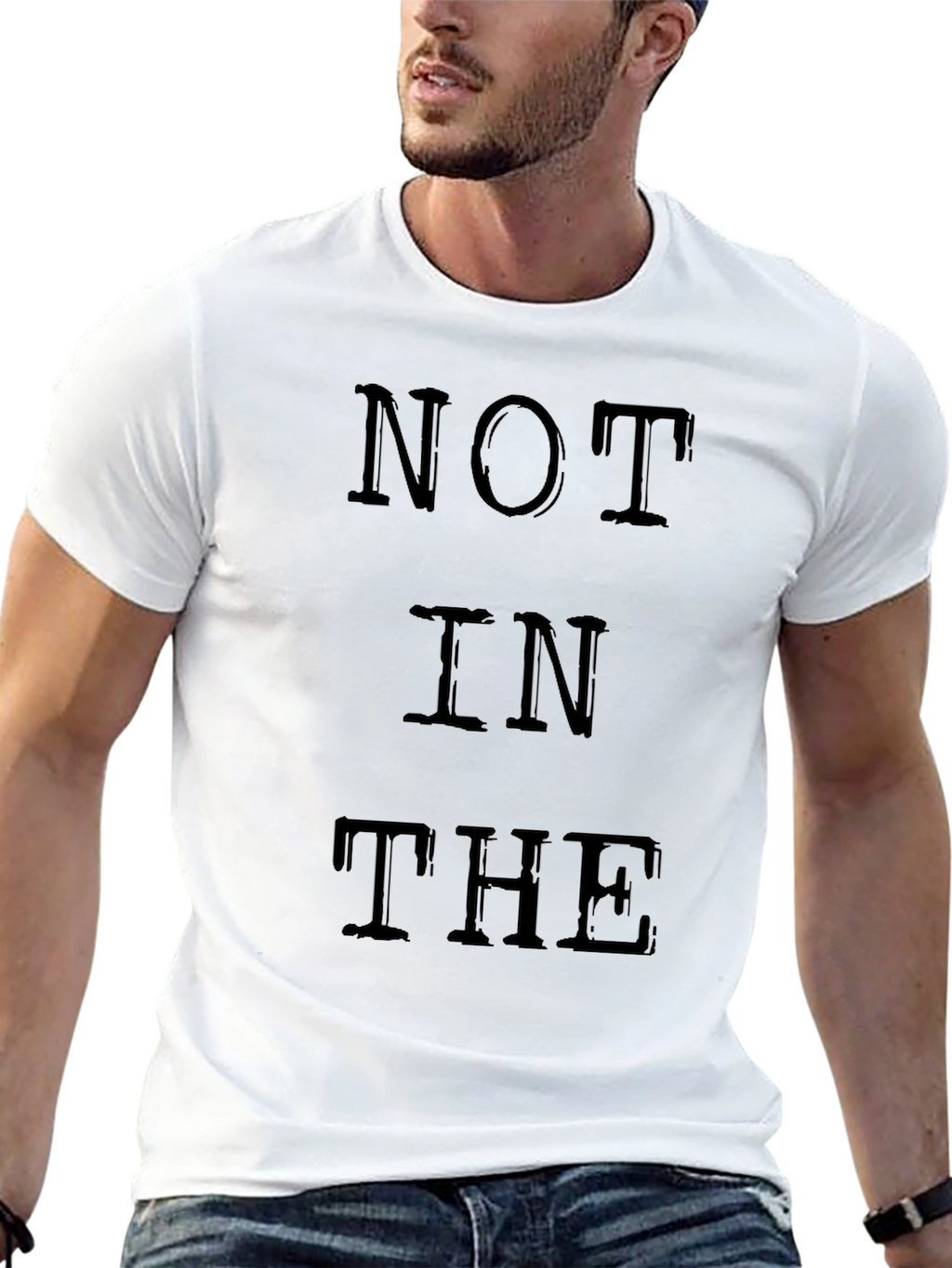 NOT IN THE Graphic Black T-Shirt