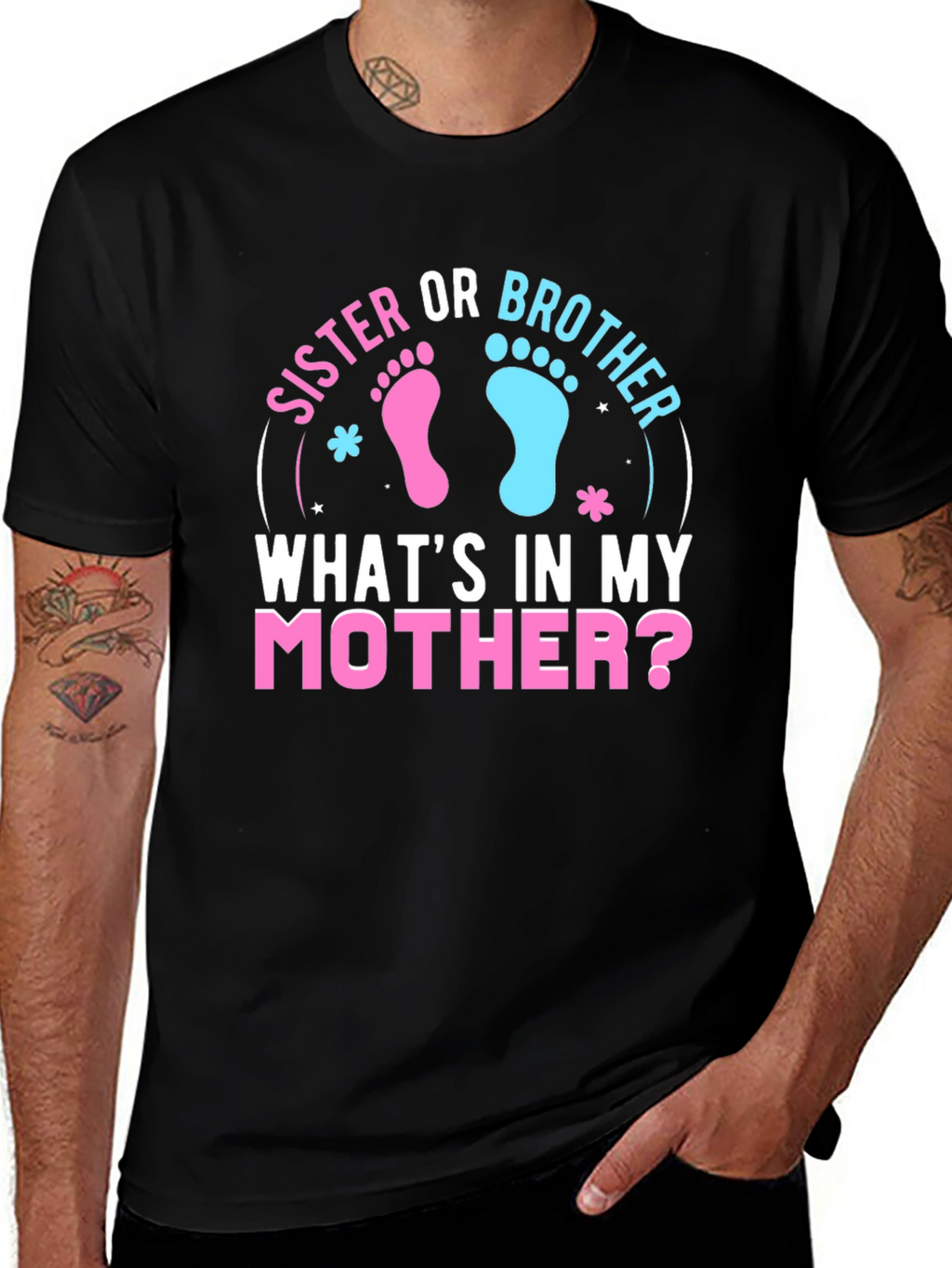 Sister Or Brother Gender Reveal T-Shirt
