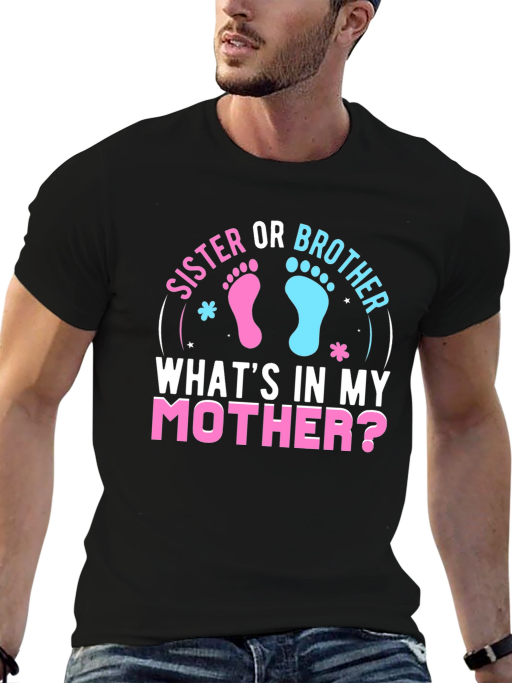 Sister Or Brother Gender Reveal T-Shirt