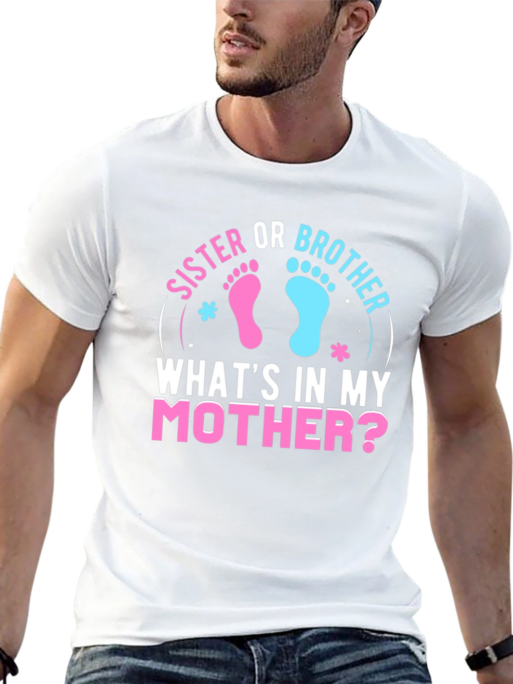 Sister Or Brother Gender Reveal T-Shirt