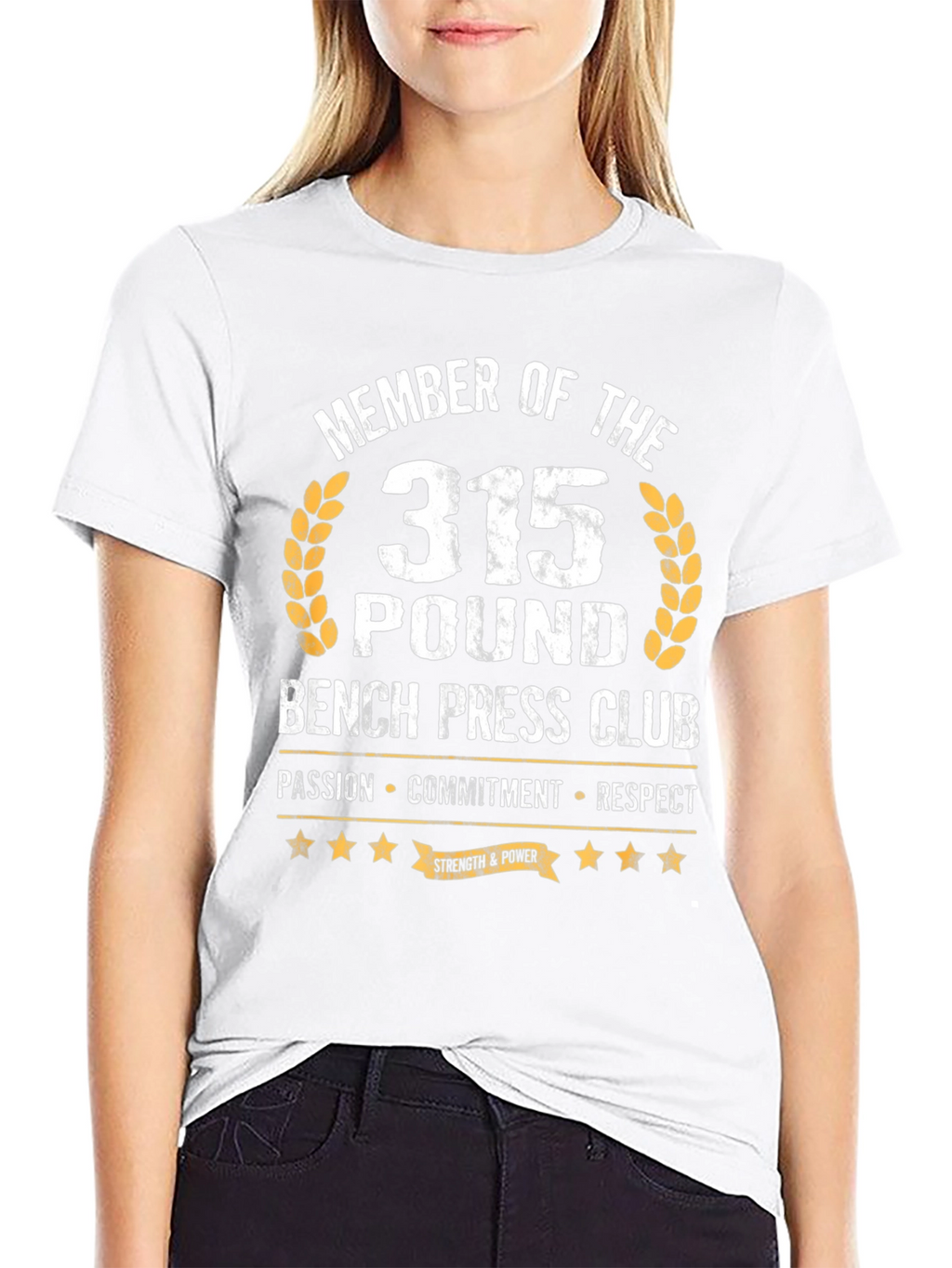 315 Bench Press Club T-Shirt - Passion Commitment Respect