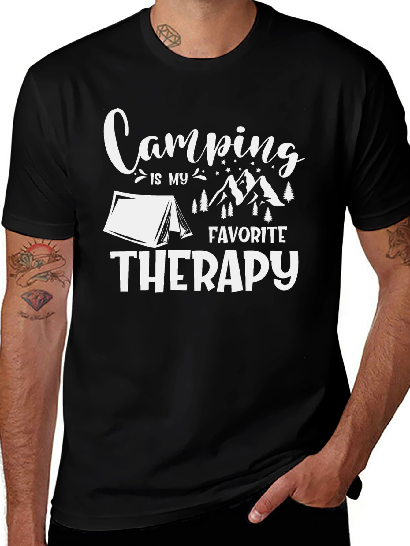 Camping is My Favorite Therapy T-Shirt