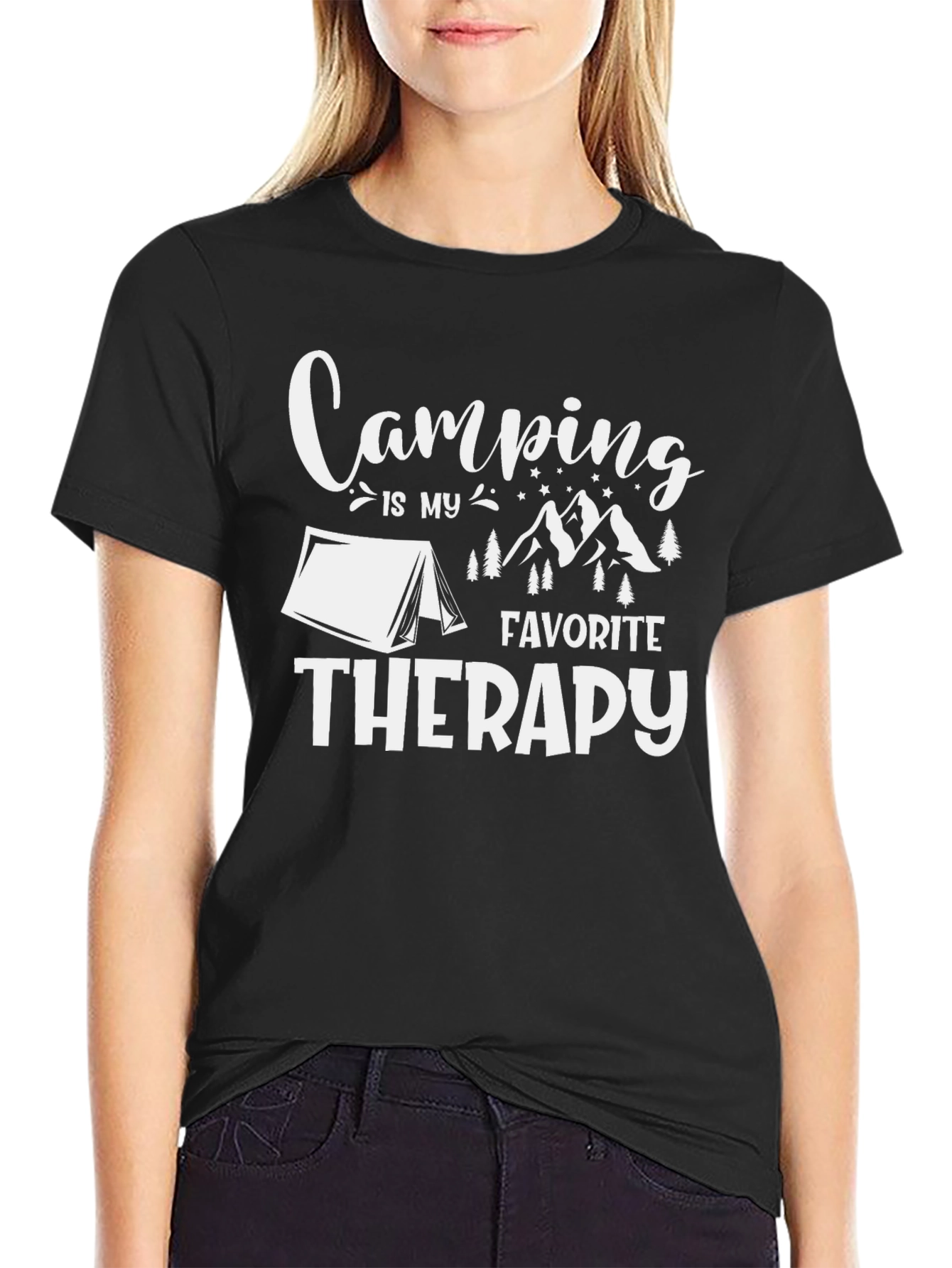 Camping is My Favorite Therapy T-Shirt