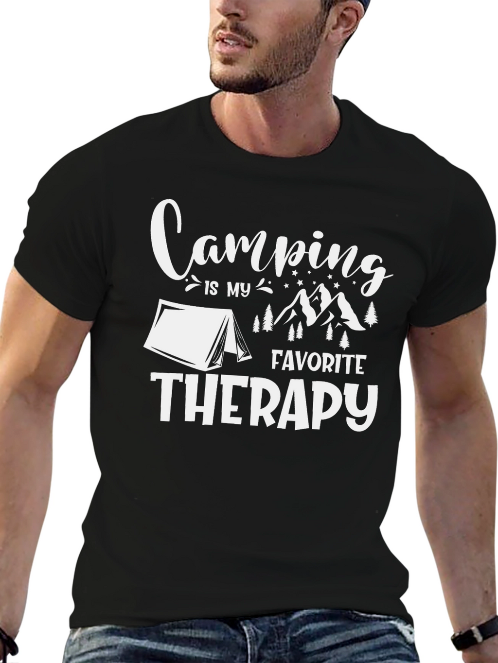 Camping is My Favorite Therapy T-Shirt