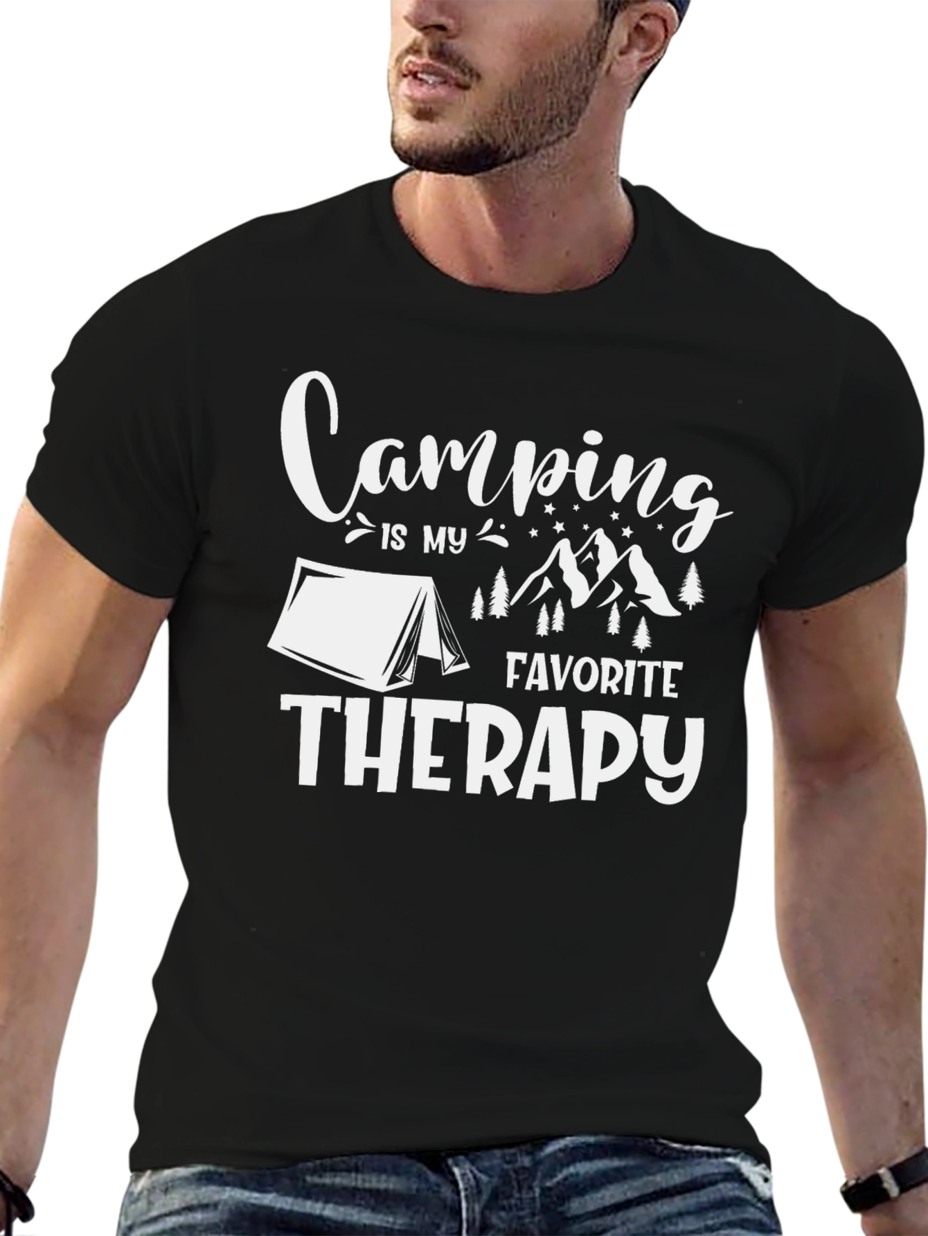 Camping is My Favorite Therapy T-Shirt