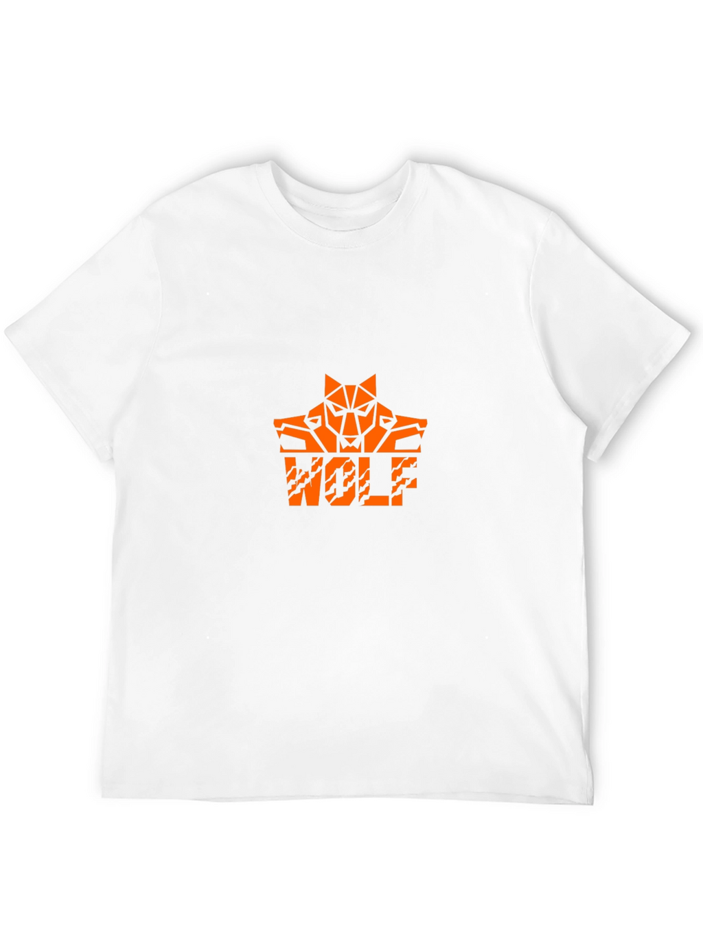 Wolf Graphic Tee - Cool Orange Design