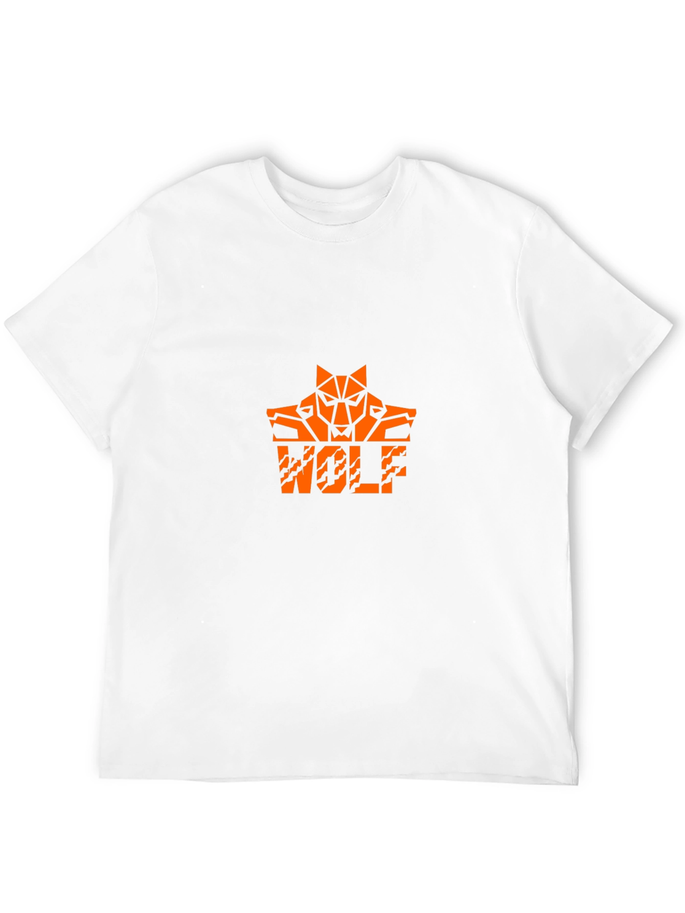 Wolf Graphic Tee - Cool Orange Design
