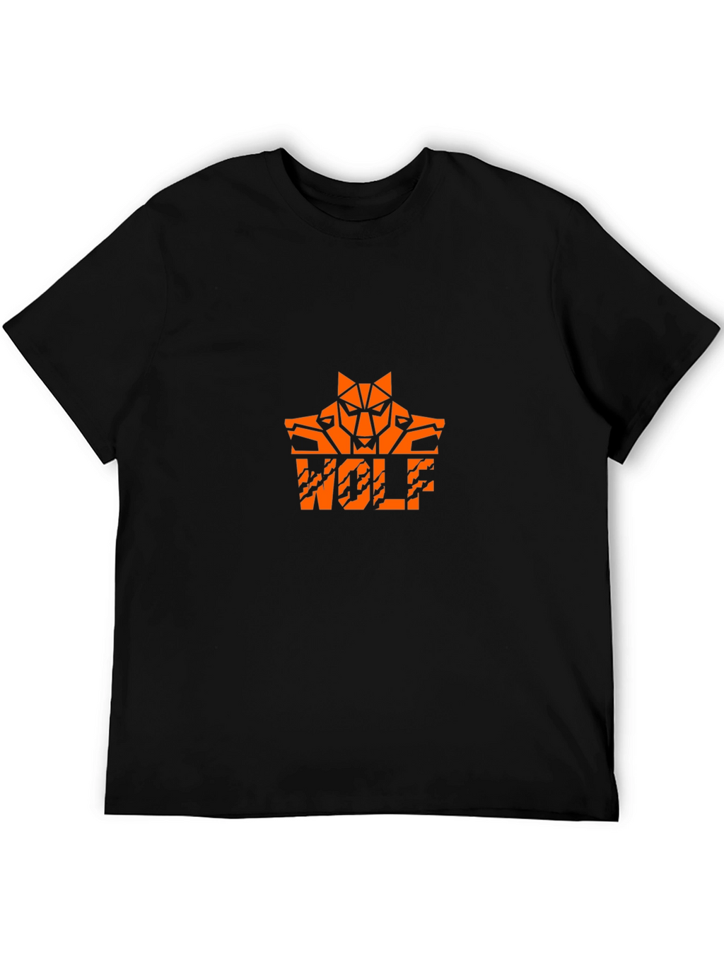 Wolf Graphic Tee - Cool Orange Design
