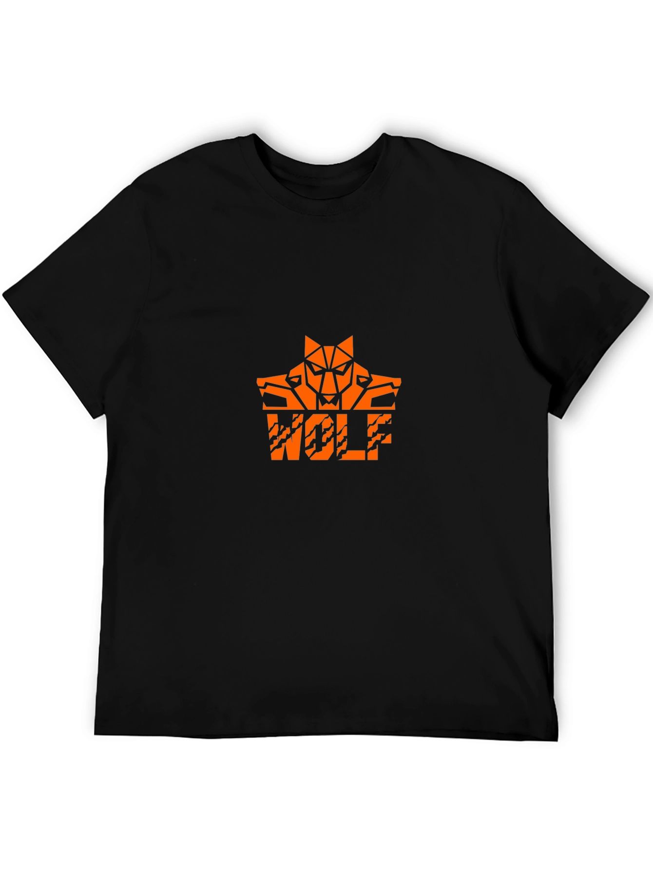 Wolf Graphic Tee - Cool Orange Design