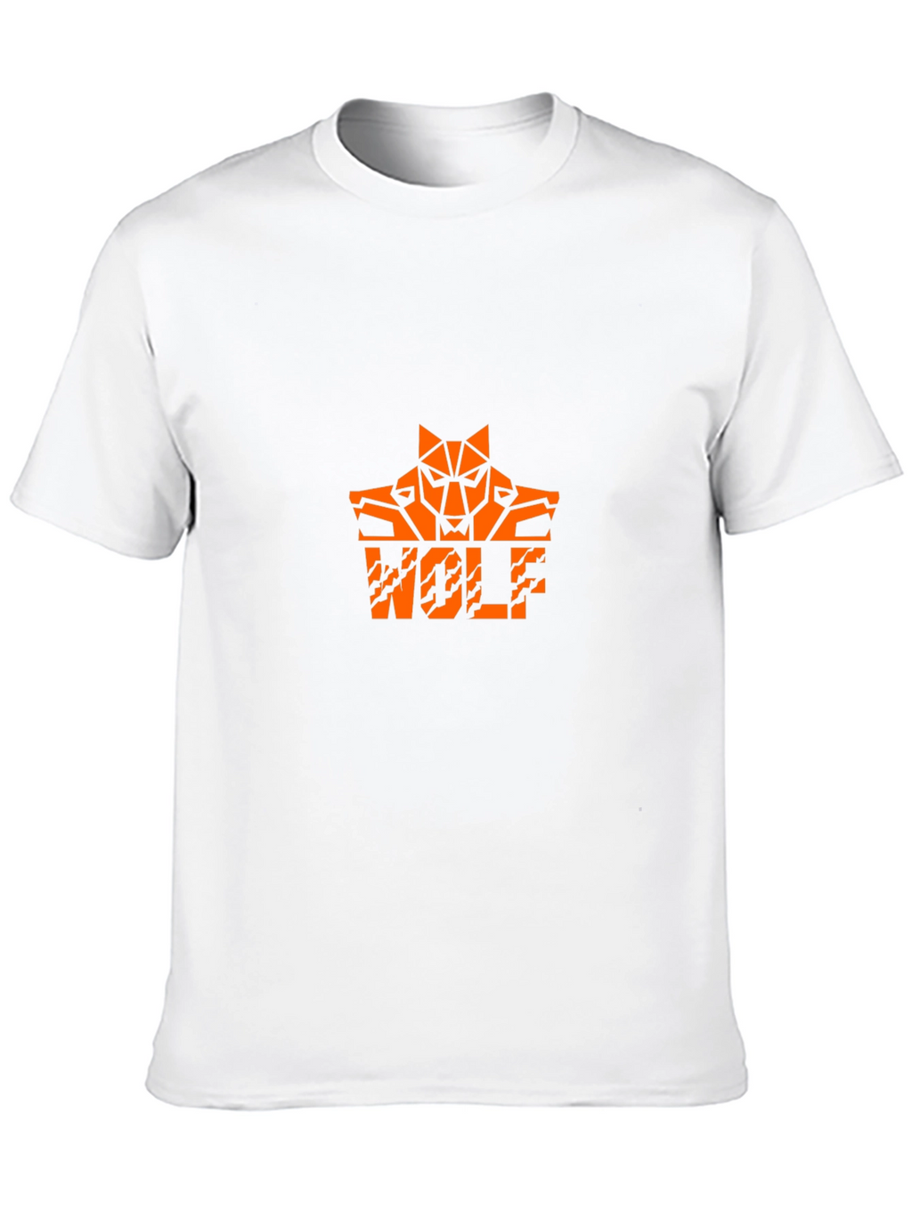 Wolf Graphic Tee - Cool Orange Design