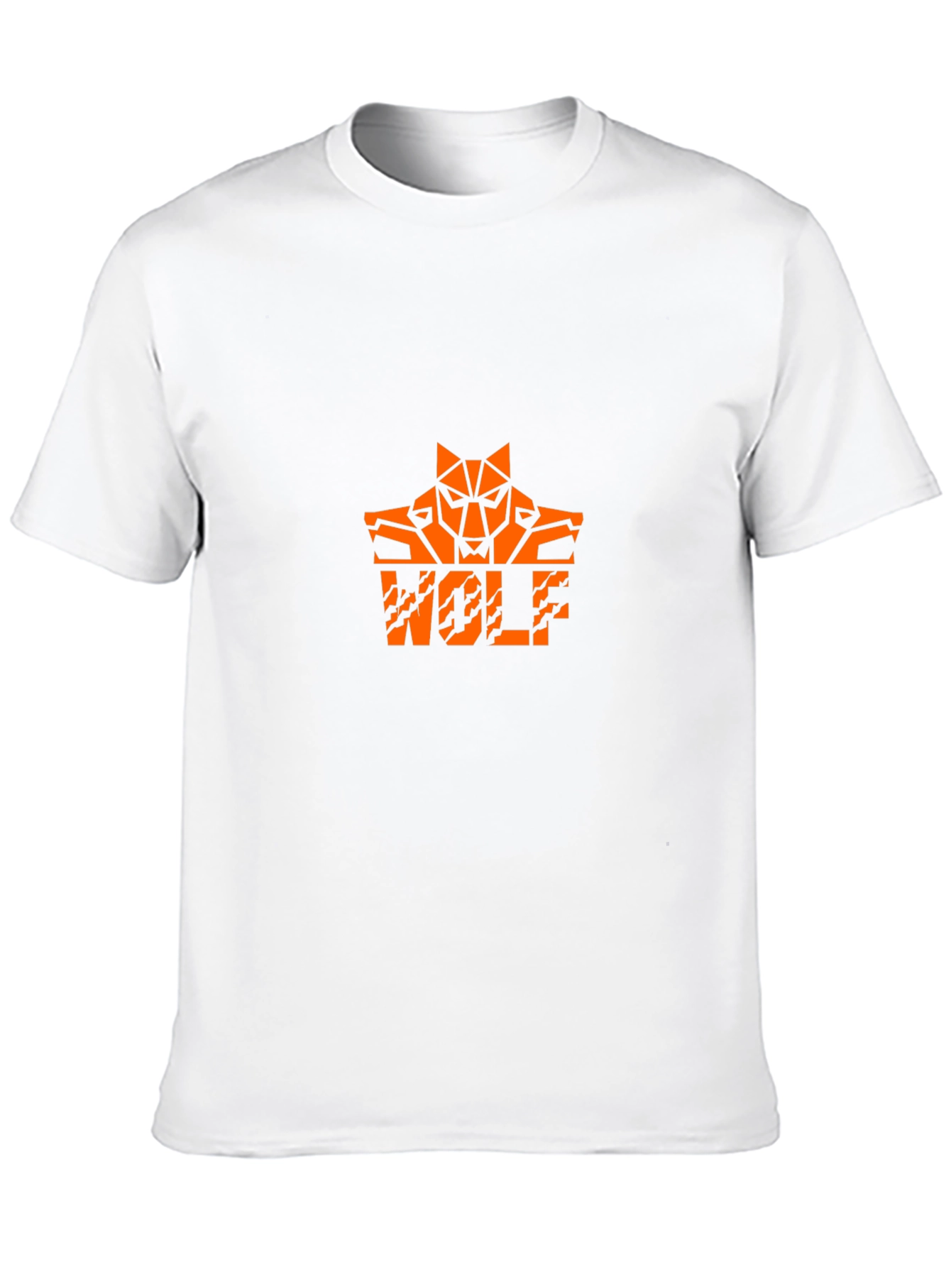 Wolf Graphic Tee - Cool Orange Design