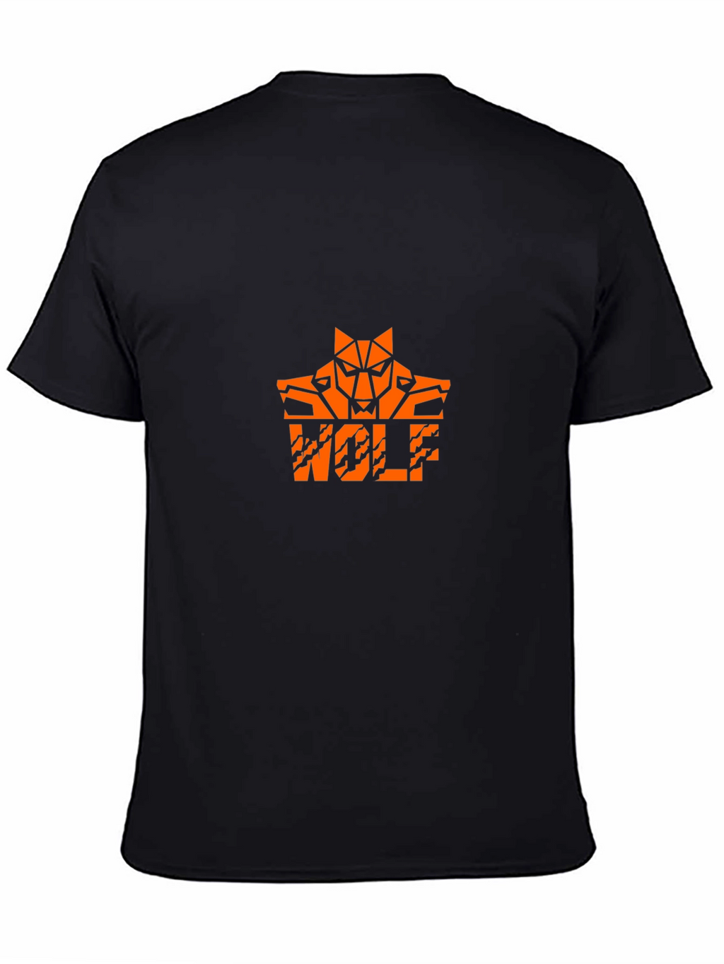 Wolf Graphic Tee - Cool Orange Design