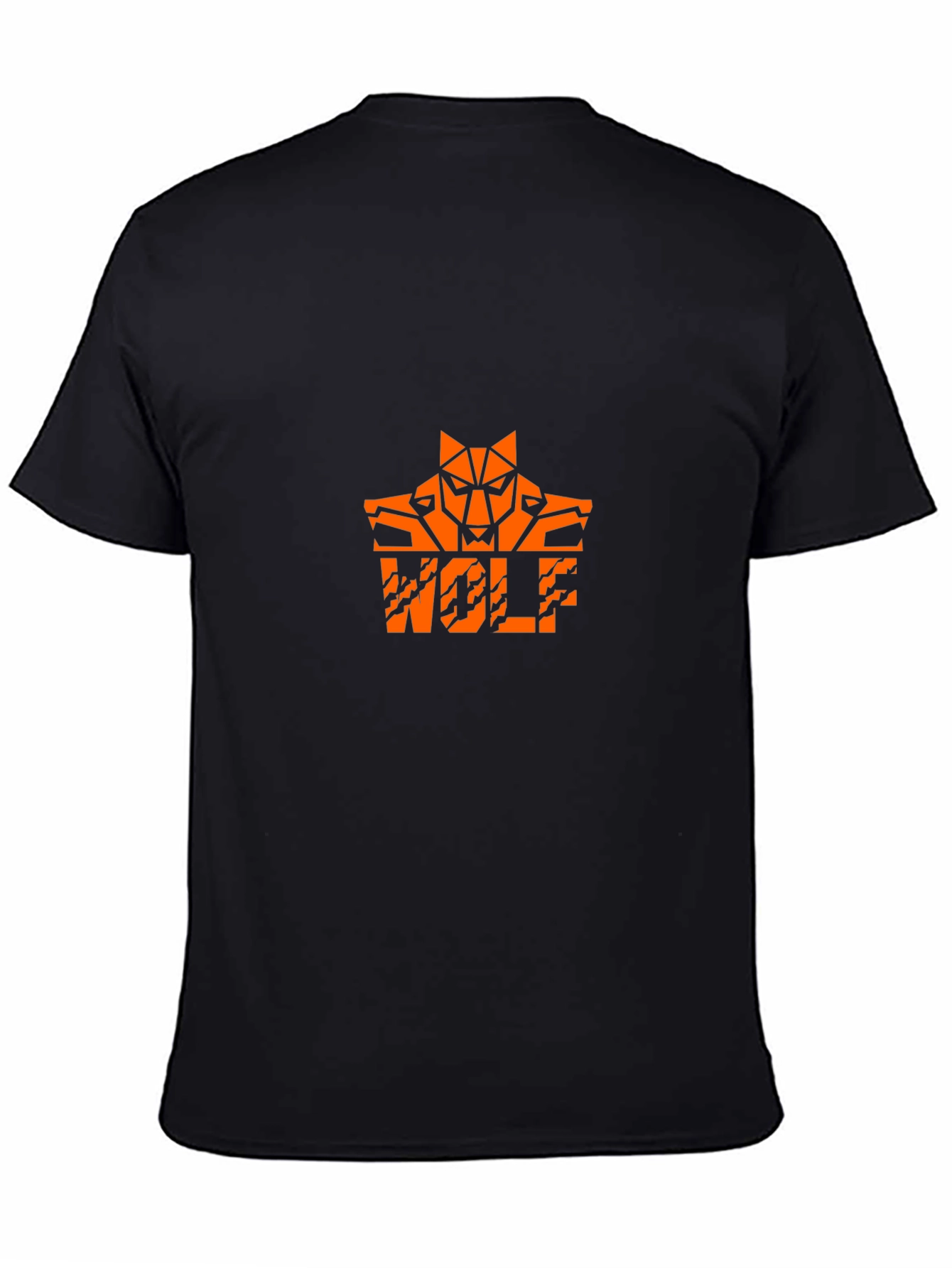 Wolf Graphic Tee - Cool Orange Design