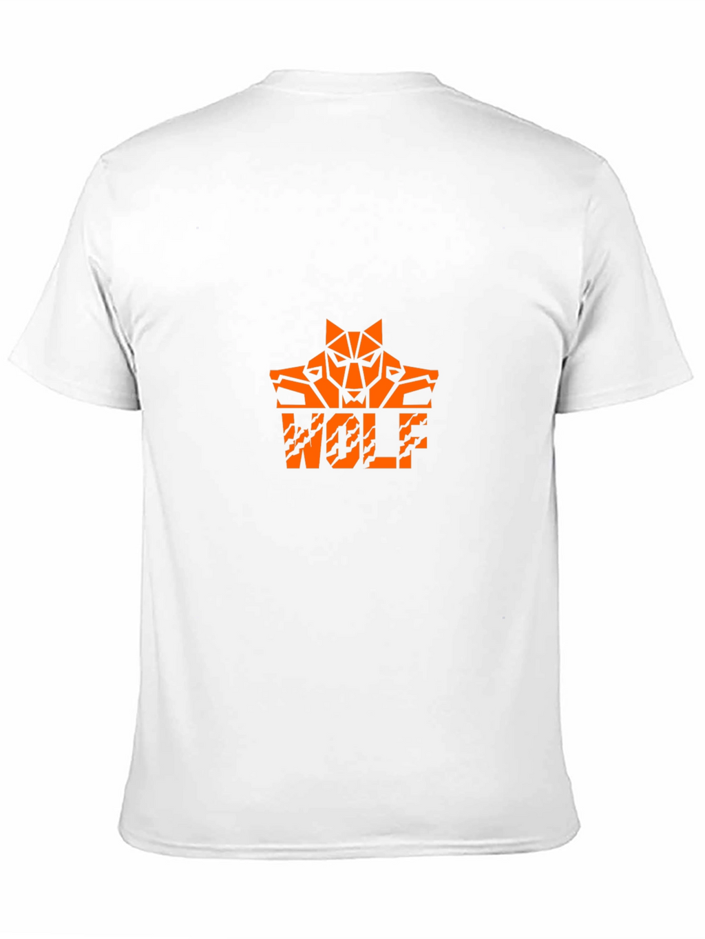Wolf Graphic Tee - Cool Orange Design