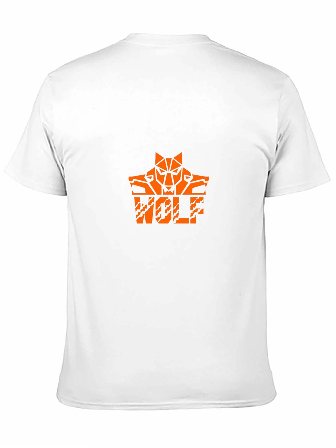 Wolf Graphic Tee - Cool Orange Design