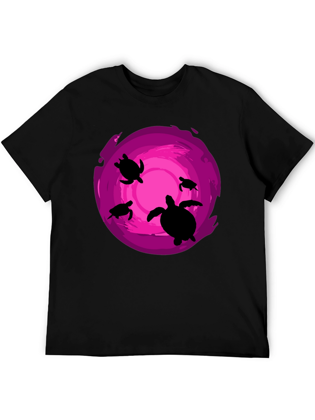 Turtle Silhouette Graphic Tee - Ocean Lover Shirt