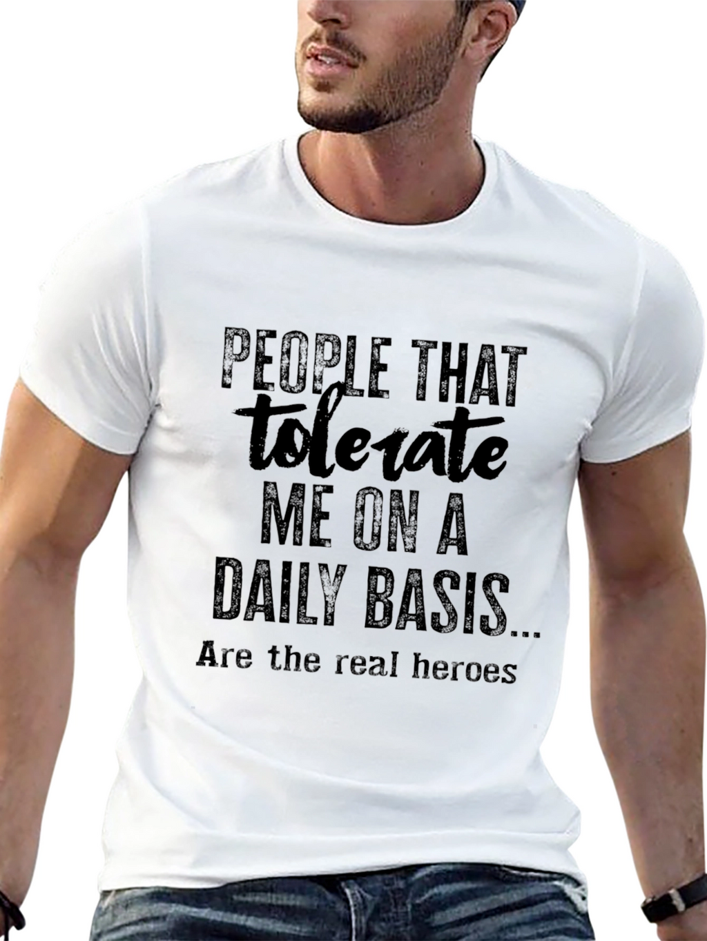 Tolerate Me Funny Graphic T-Shirt
