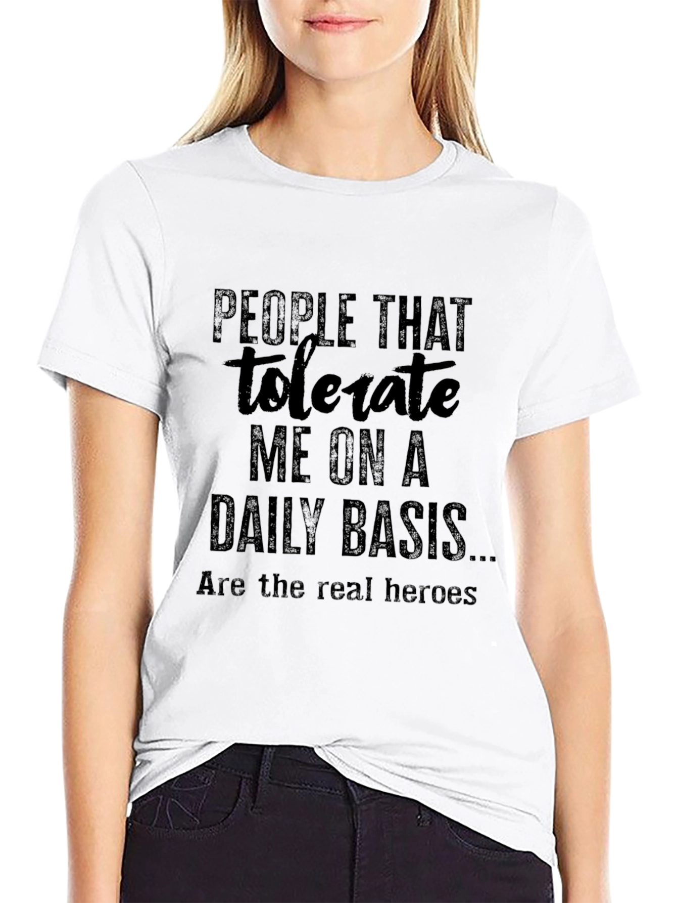 Tolerate Me Funny Graphic T-Shirt